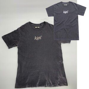 KITH Pigment Dyed Swash Logo Tee, Shark - Sz L